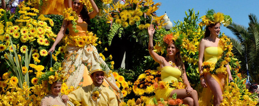 Flower Festival car at Madeira